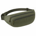 Marsupio taglia regolabile in poliestere verde oliva - ripstop con tasche zip