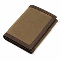 Portafoglio 12 x 9.5 x 2 cm in tessuto marrone - pieghevole per uso quotidiano
