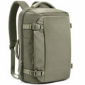 Zaino da viaggio 45 x 30 x 20 cm in poliestere verde oliva con apertura a valigia